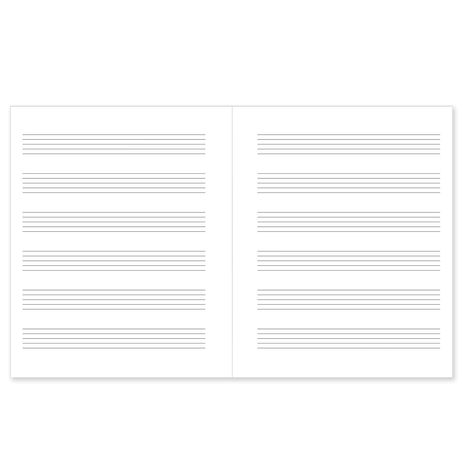 Notebook | Music Manuscript | Wide Staff | Peter Pauper Press