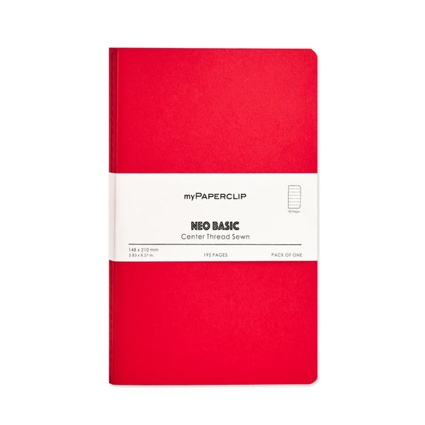 Notebook | Neo Basics | Unlined | A5 | myPaperclip | 7 COLOUR OPTIONS AVAILABLE