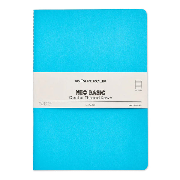 Notebook | Neo Basics | Unlined | B5 | myPaperclip | 7 COLOUR OPTIONS AVAILABLE