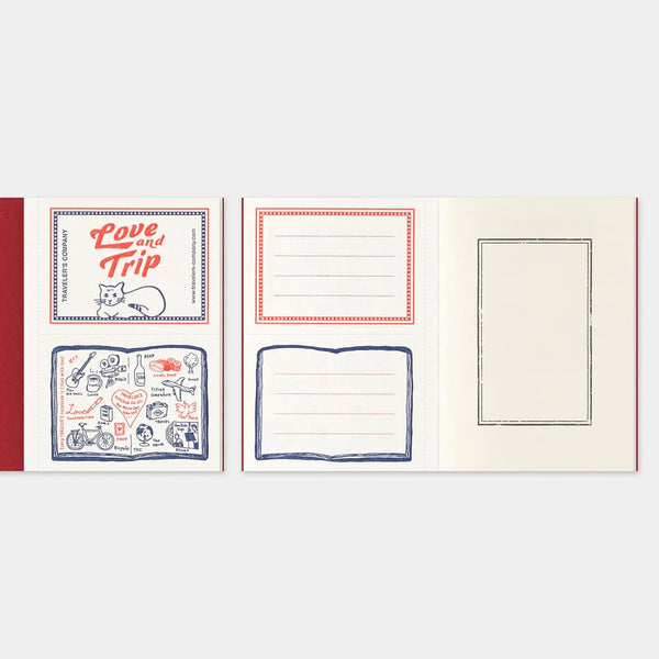 Notebook Refill | Love & Trip | Traveler's Company | 2 SIZE OPTIONS AVAILABLE
