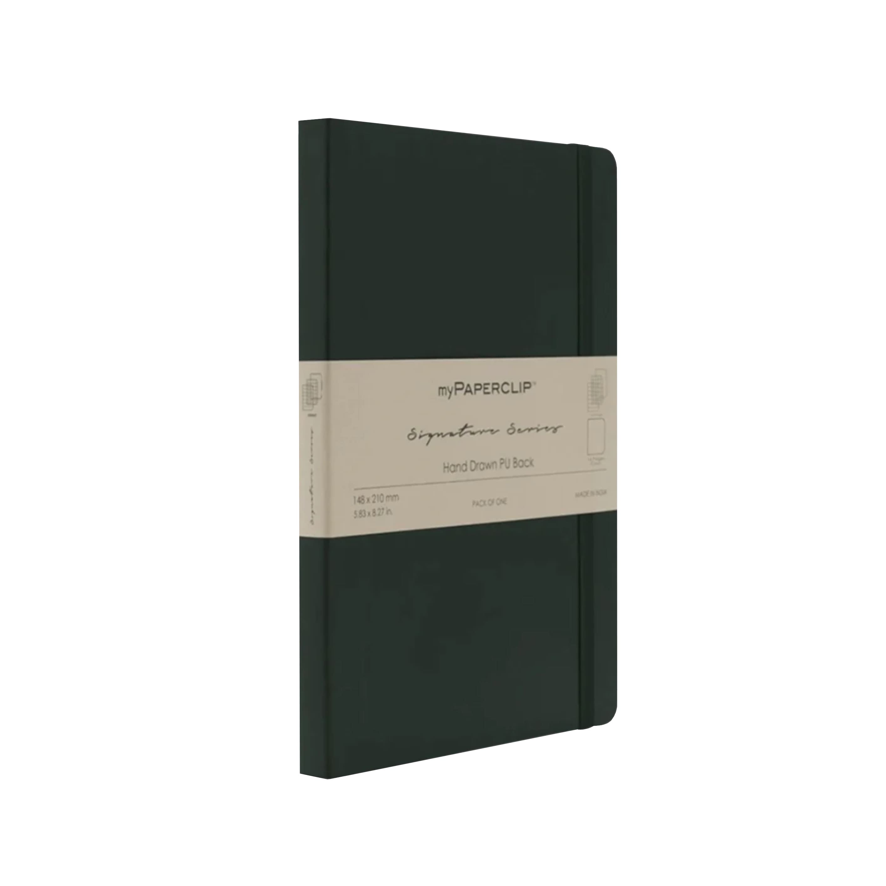 Notebook | Vegan Leather Signature Series | Grid | A5 | myPaperclip | 5 COLOUR OPTIONS AVAILABLE
