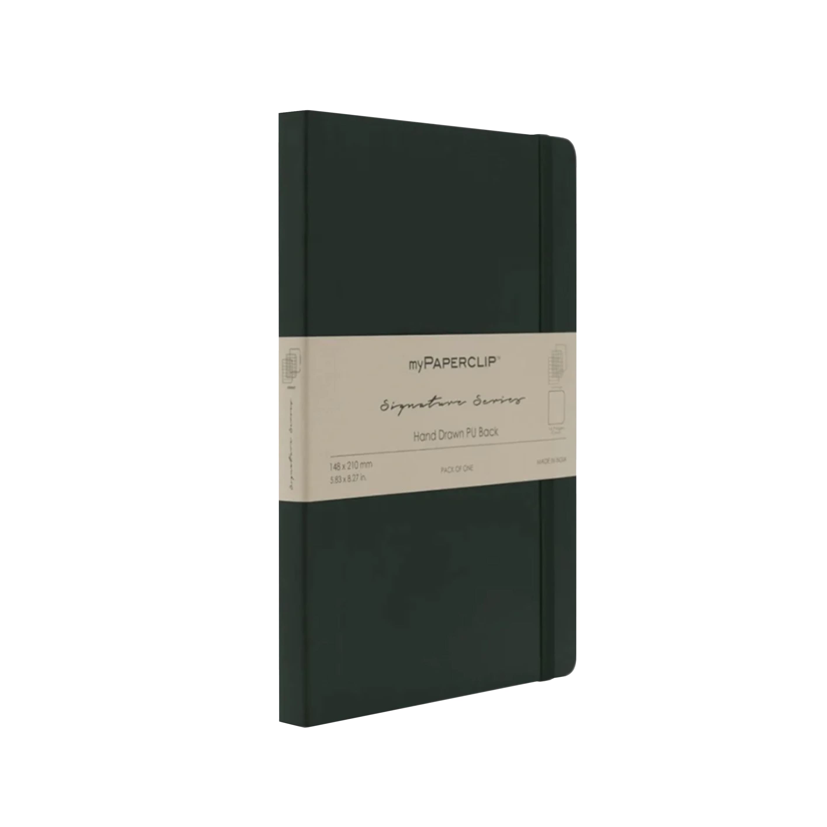 Notebook | Vegan Leather Signature Series | Lined | A5 | myPaperclip | 6 COLOUR OPTIONS AVAILABLE