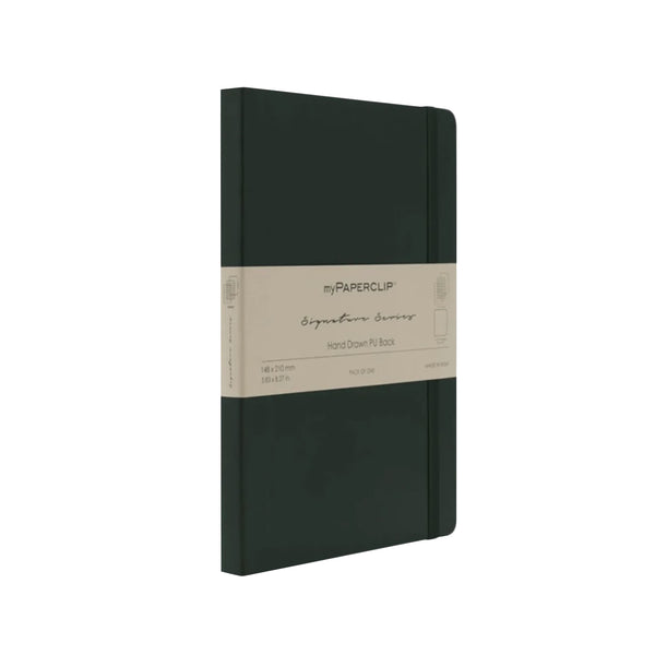 Notebook | Vegan Leather Signature Series | Lined | A5 | myPaperclip | 6 COLOUR OPTIONS AVAILABLE