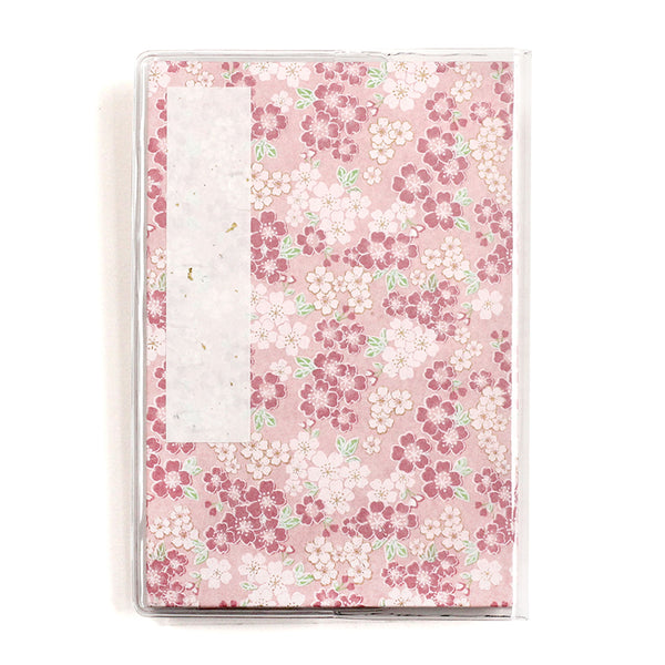 Notebook | Stamp Book | Yuzen Pattern | Blank | Pink | Taniguchi