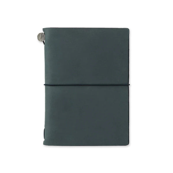 Traveler's Notebook Leather Cover Starter Set  | Blue | Traveler's Company | 2 SIZE OPTIONS AVAILABLE - Kami Paper