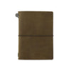 Traveler's Notebook Leather Cover Starter Set | Olive | Traveler's Company | 2 SIZE OPTIONS AVAILABLE - Kami Paper