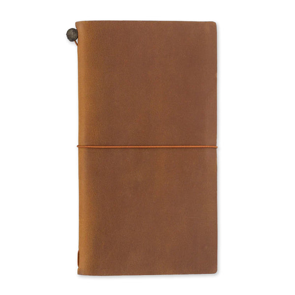 Traveler's Notebook Leather Cover Starter Set  | Camel | Traveler's Company | 2 SIZE OPTIONS AVAILABLE - Kami Paper