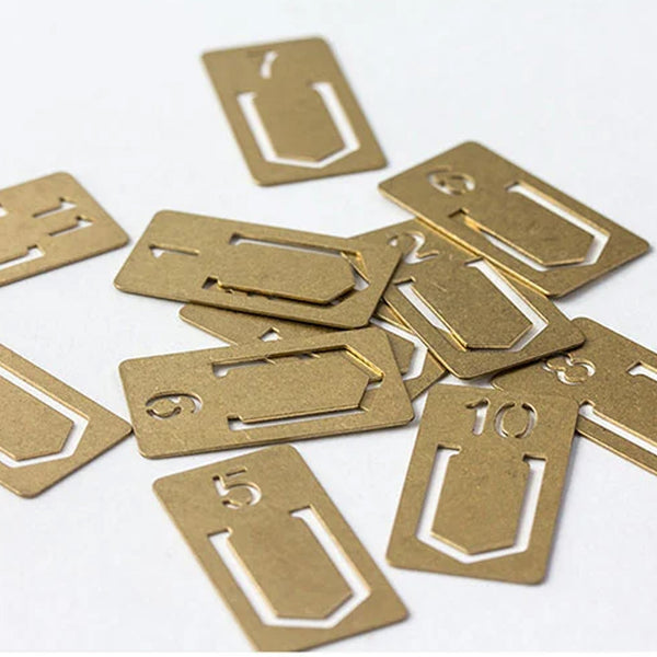 Index Clip | Brass | Numbers | Traveler's Company