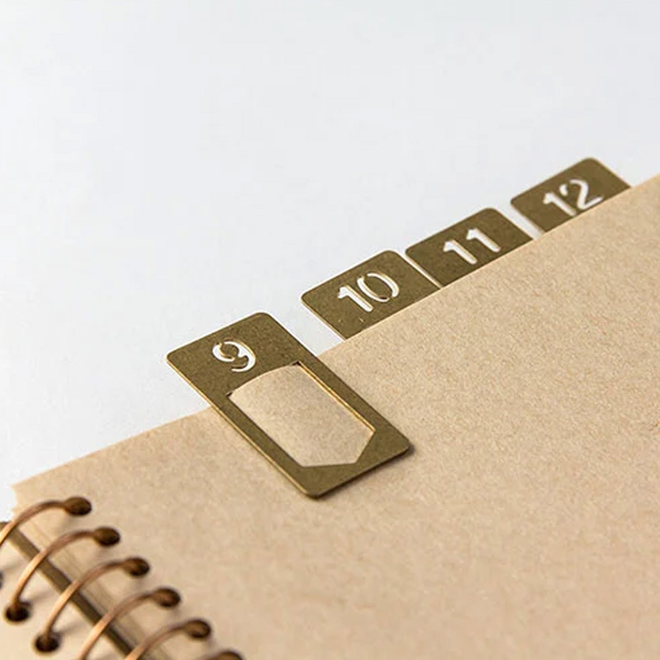 Index Clip | Brass | Numbers | Traveler's Company