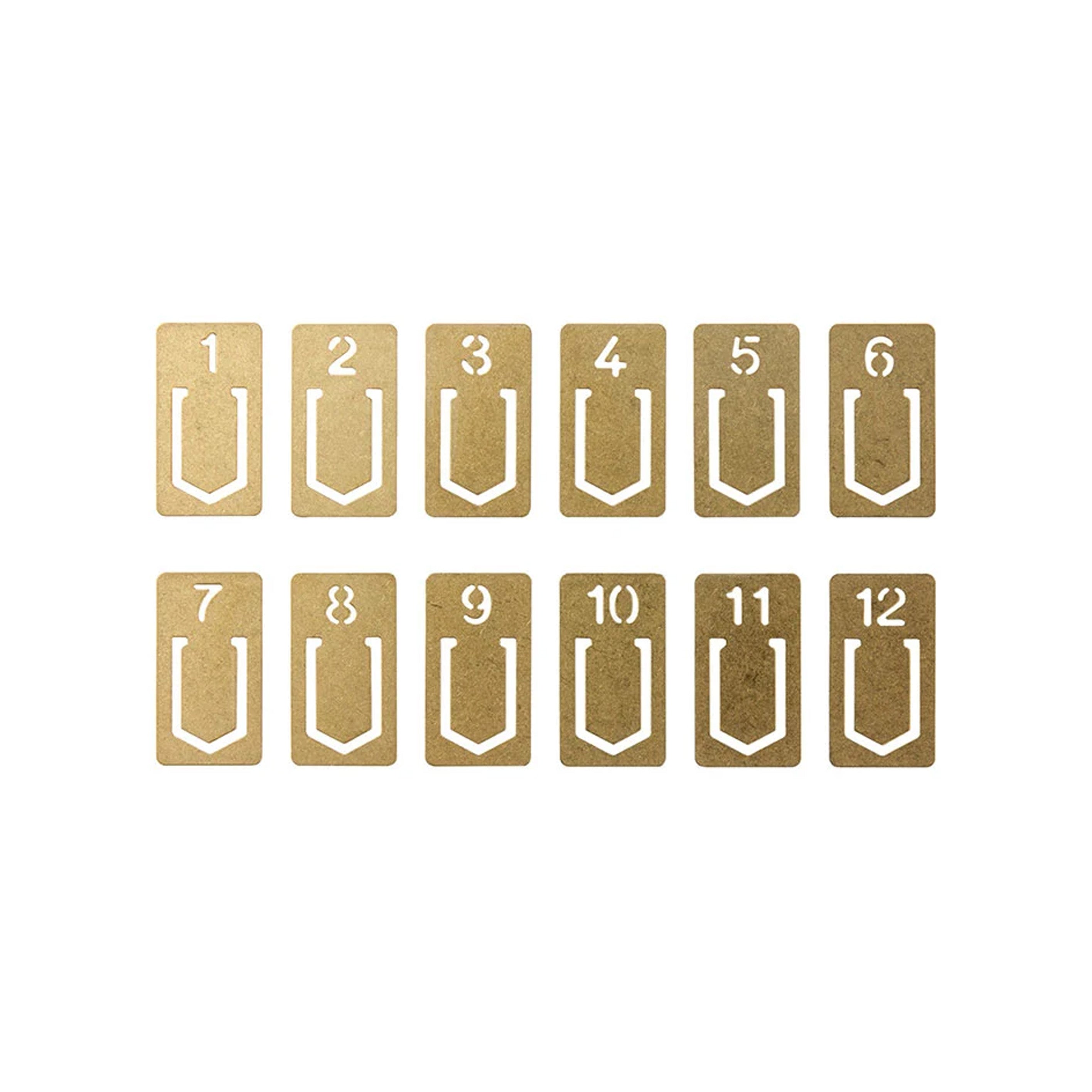 Index Clip | Brass | Numbers | Traveler's Company