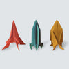 Origami Kit | Fold Your Own Flying Paper Rockets | Pikkii