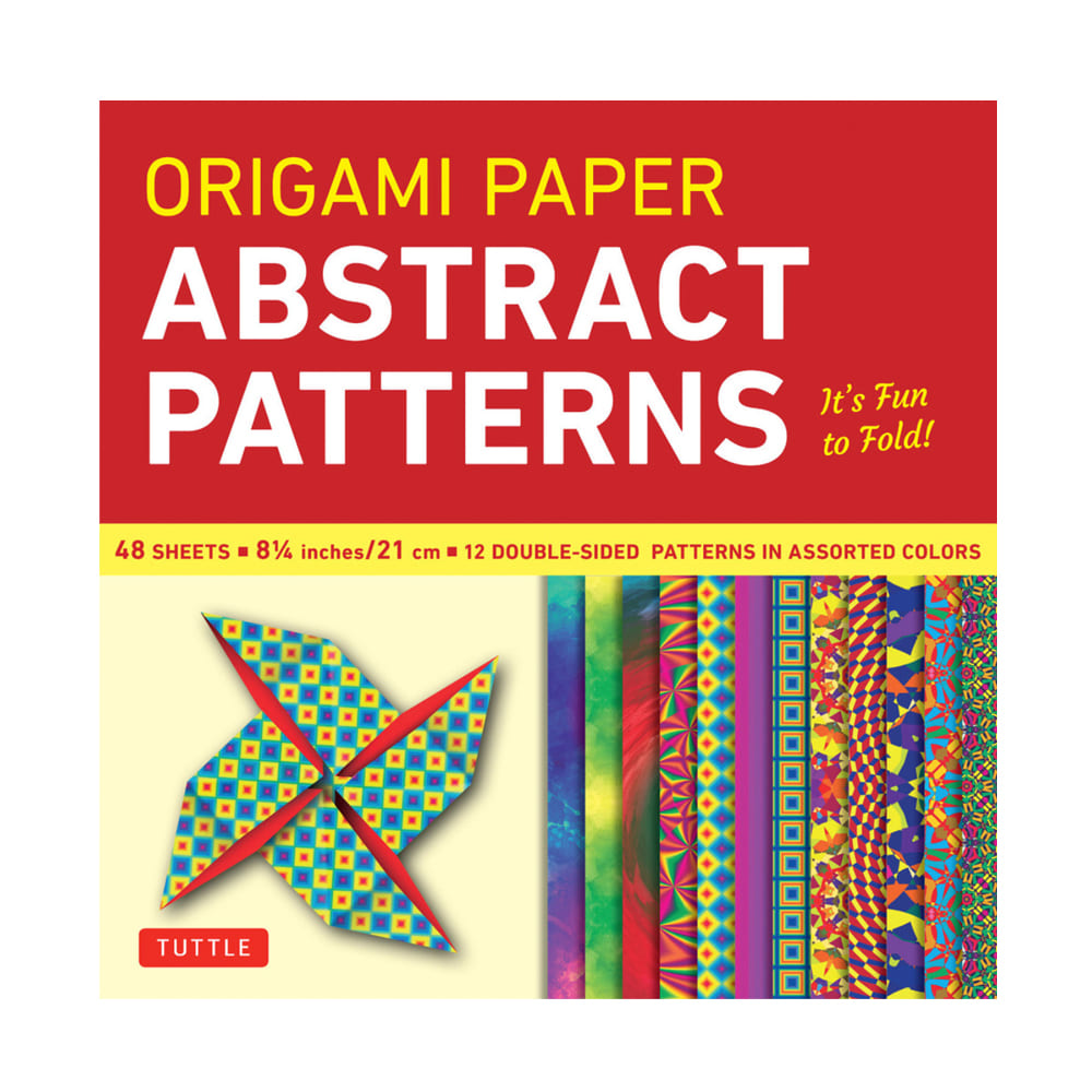 Origami Paper | Abstract Patterns | 21x21cm | 48 Sheets | 12 Patterns
