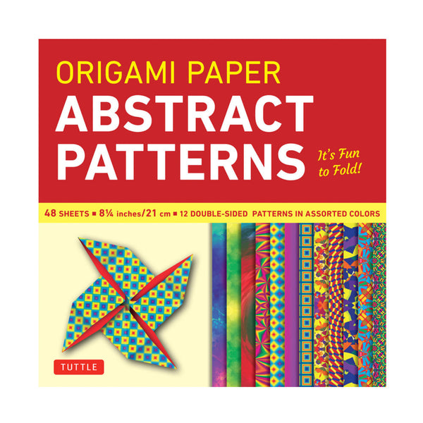 Origami Paper | Abstract Patterns | 21x21cm | 48 Sheets | 12 Patterns | Tuttle