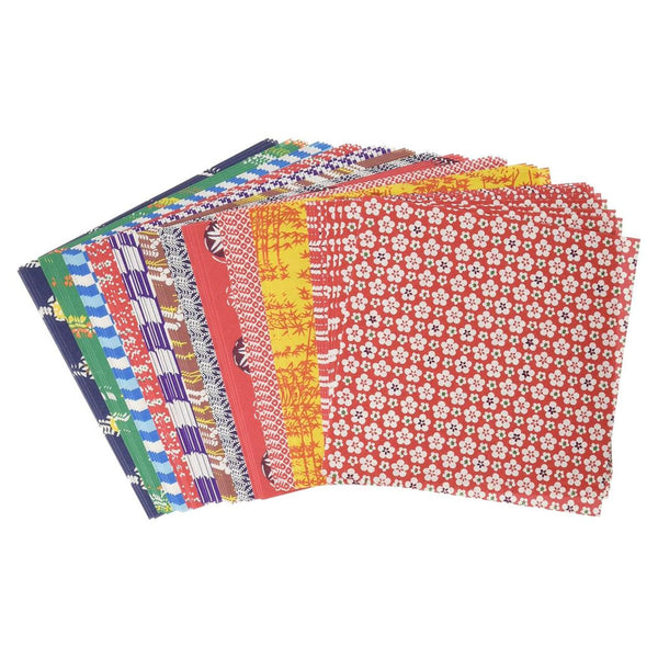 Origami Paper | Washi Chiyogami | 7.5 x 7.5 cm | 12 Designs | 144 Sheets | Showa Grimm