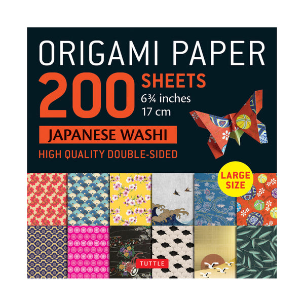 Origami Paper | Japanese Washi | 17 x 17cm | 200 Sheets | Tuttle