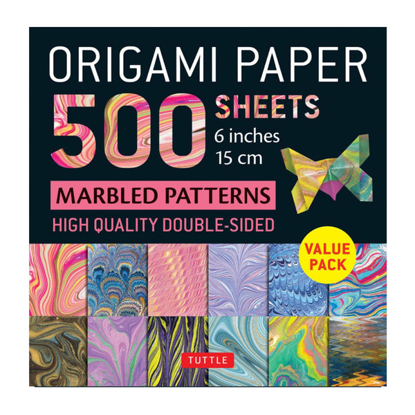 Origami Paper | 15 x 15cm | 500 Sheets | Tuttle | 2 DESIGN OPTIONS AVAILABLE