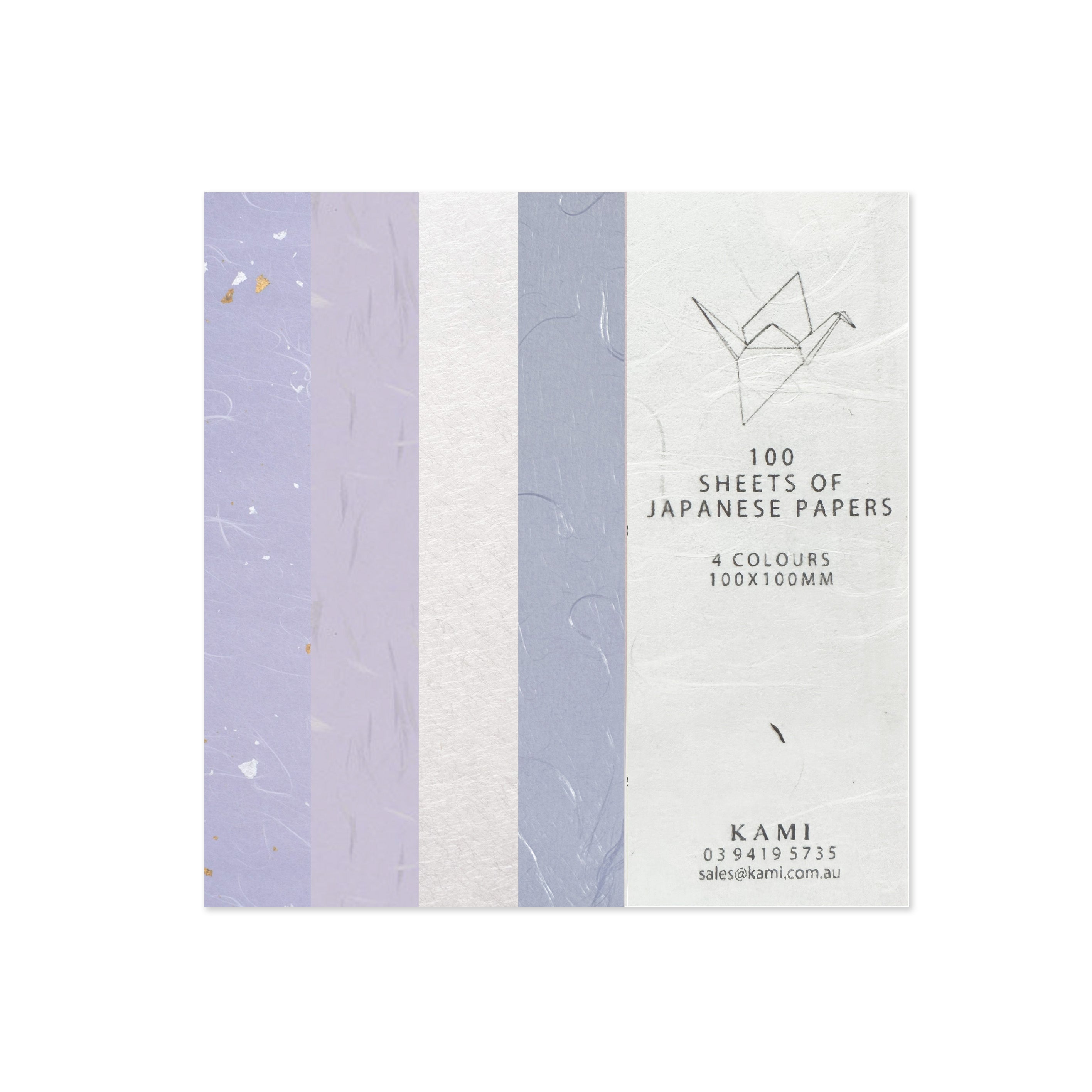 Origami Paper | Ver.2 | Unprinted Japanese | 4 Colours | 100 Sheets | 100mm x 100mm | Kami Paper | 4 DESIGN OPTIONS AVAILABLE