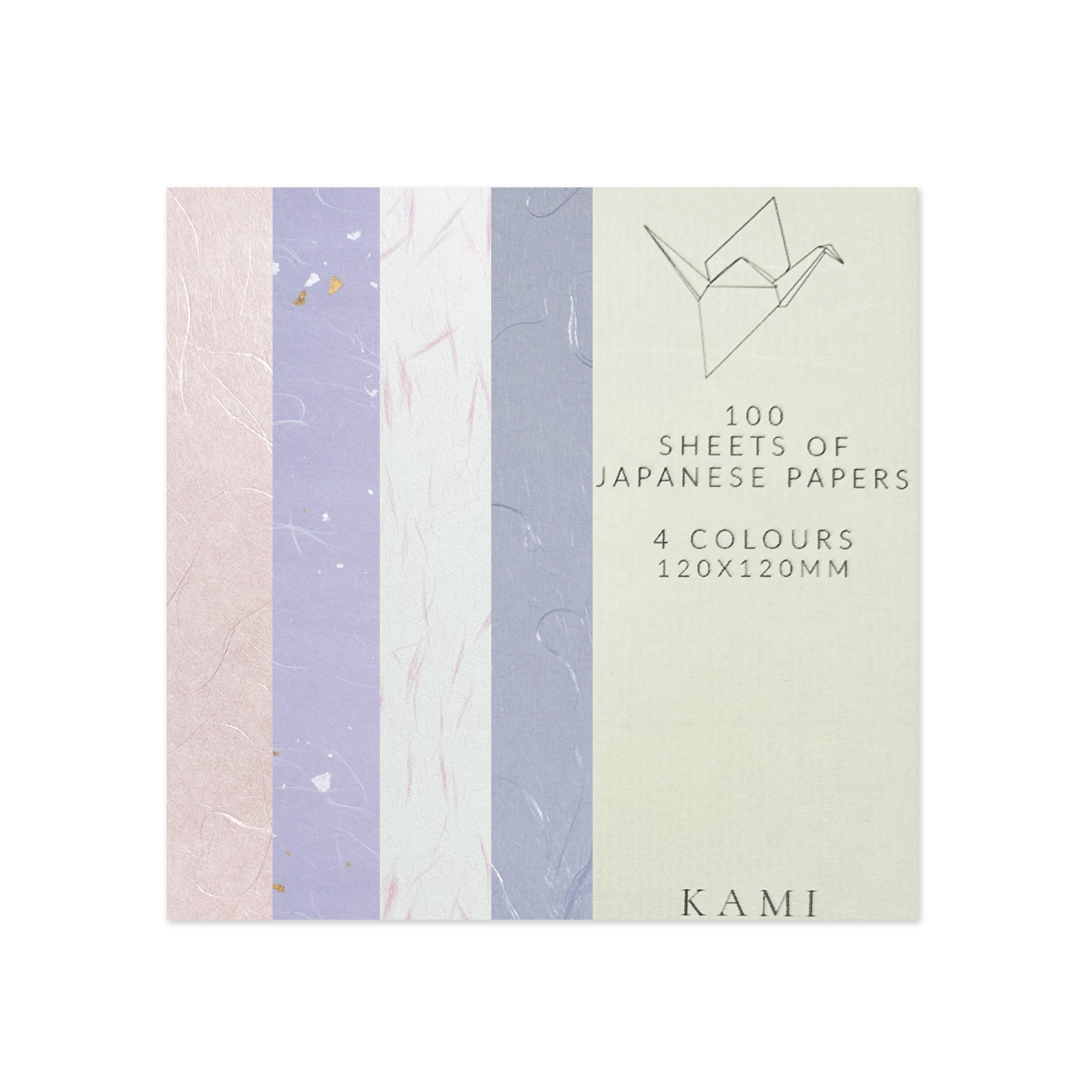 Origami Paper | Ver.2 | Unprinted Japanese | 4 Colours | 100 Sheets | 120mm x 120mm | Kami Paper | 4 DESIGN OPTIONS AVAILABLE
