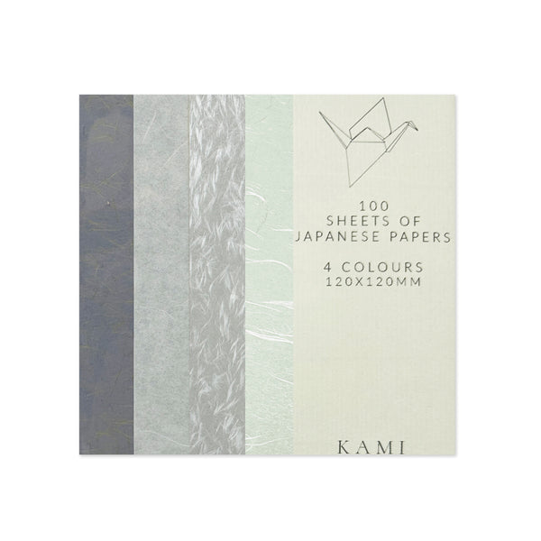 Origami Paper | Ver.2 | Unprinted Japanese | 4 Colours | 100 Sheets | 120mm x 120mm | Kami Paper | 4 DESIGN OPTIONS AVAILABLE