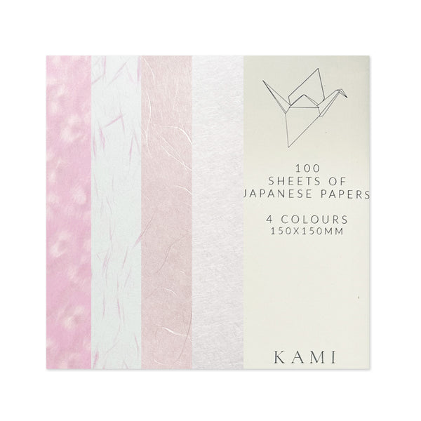 Origami Paper | Ver.2 | Unprinted Japanese | 4 Colours | 100 Sheets | 150mm x 150mm | Kami Paper | 10 DESIGN OPTIONS AVAILABLE