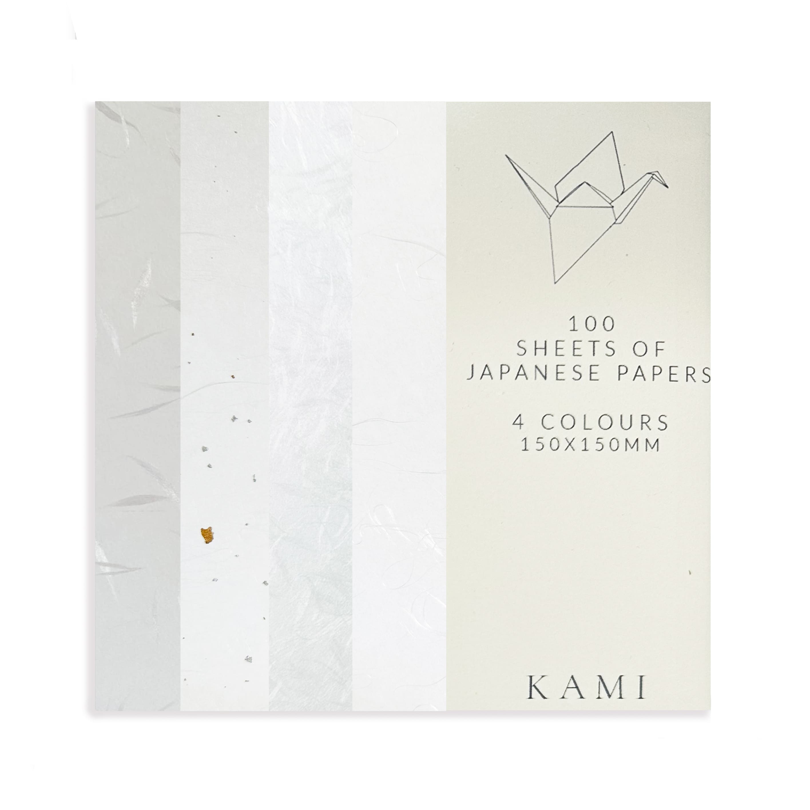 Origami Paper | Unprinted Japanese | 4 Colours | 100 Sheets | 150mm x 150mm | Kami Paper | 5 DESIGN OPTIONS AVAILABLE