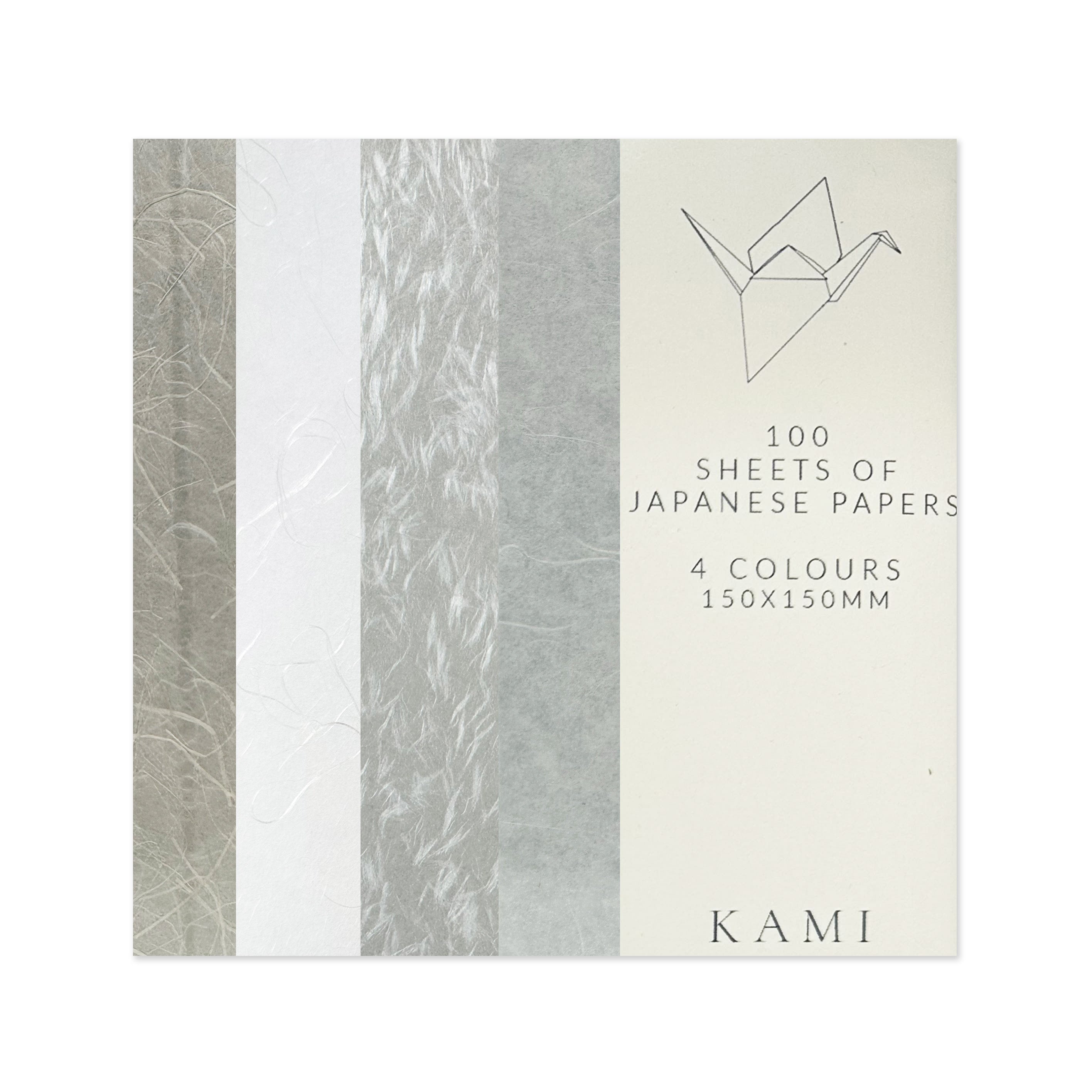 Origami Paper | Ver.2 | Unprinted Japanese | 4 Colours | 100 Sheets | 150mm x 150mm | Kami Paper | 10 DESIGN OPTIONS AVAILABLE
