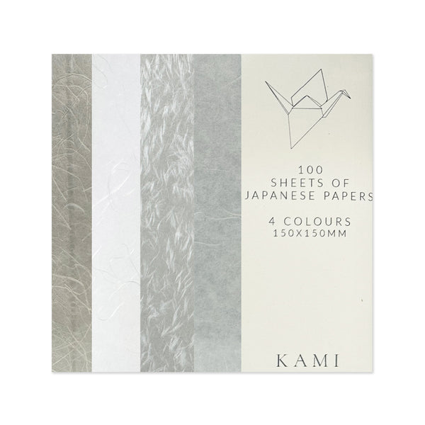 Origami Paper | Ver.2 | Unprinted Japanese | 4 Colours | 100 Sheets | 150mm x 150mm | Kami Paper | 10 DESIGN OPTIONS AVAILABLE