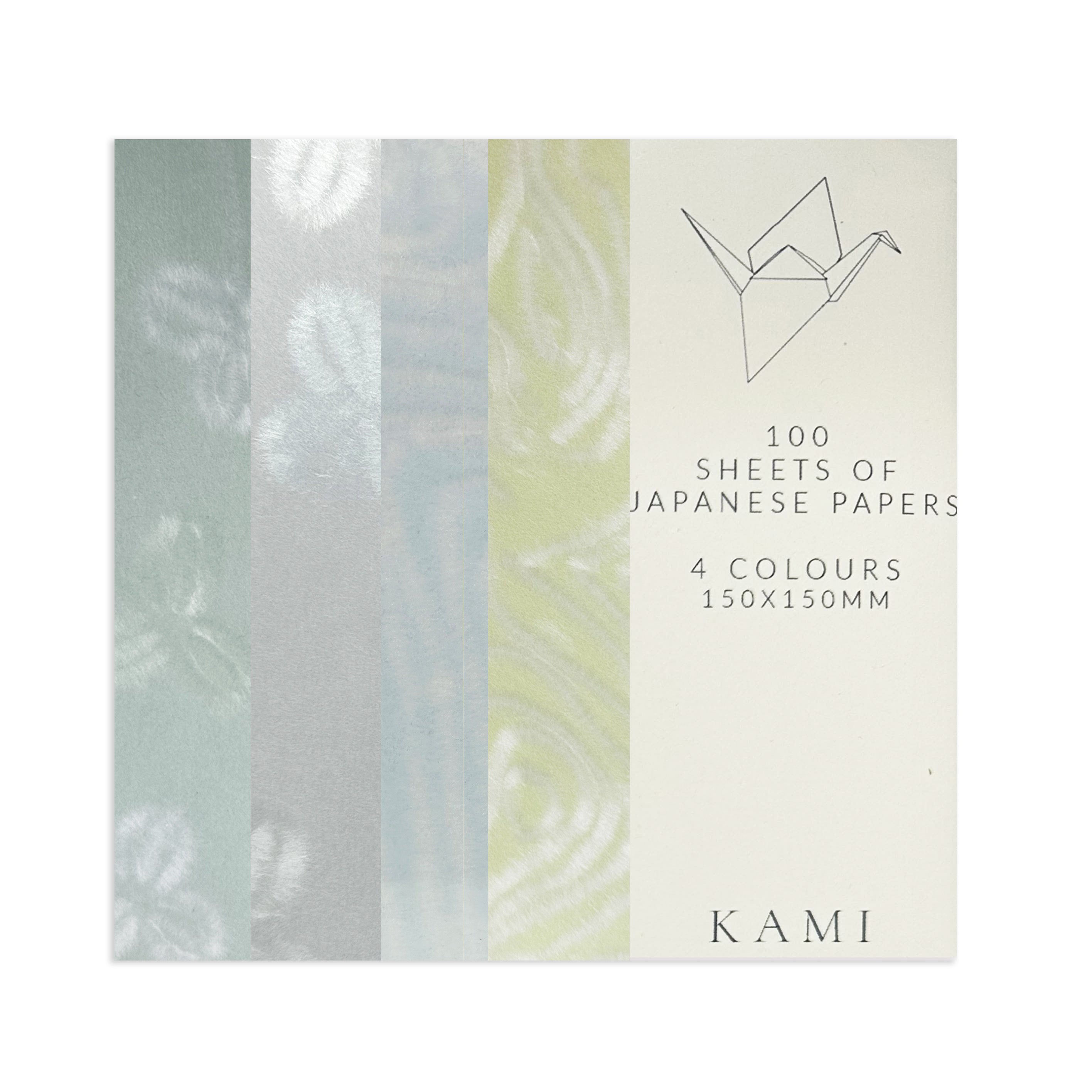 Origami Paper | Ver.2 | Unprinted Japanese | 4 Colours | 100 Sheets | 150mm x 150mm | Kami Paper | 10 DESIGN OPTIONS AVAILABLE