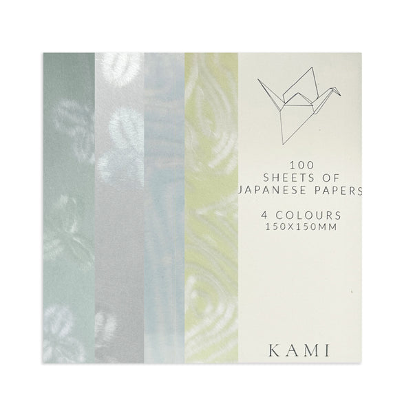 Origami Paper | Ver.2 | Unprinted Japanese | 4 Colours | 100 Sheets | 150mm x 150mm | Kami Paper | 10 DESIGN OPTIONS AVAILABLE
