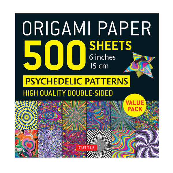 Origami Paper | 15 x 15cm | 500 Sheets | Tuttle | 2 DESIGN OPTIONS AVAILABLE