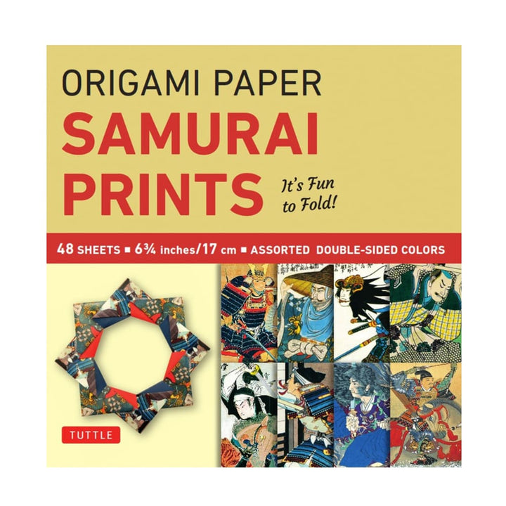 Samurai Paper Notes Origami Paper | Samurai Prints | 17 x 17cm | 48 Sheets | Tuttle