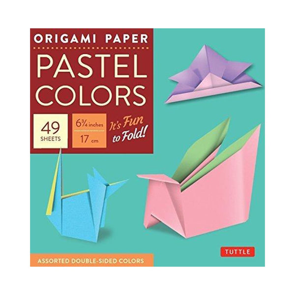 Origami Paper | Pastel Colours | 17x17cm | 49 Sheets | Tuttle