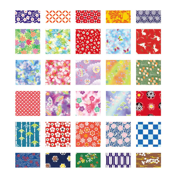 Origami Paper | Washi Chiyogami | 7.5x7.5 cm | 30 Designs | 360 Sheets | Showa Grimm