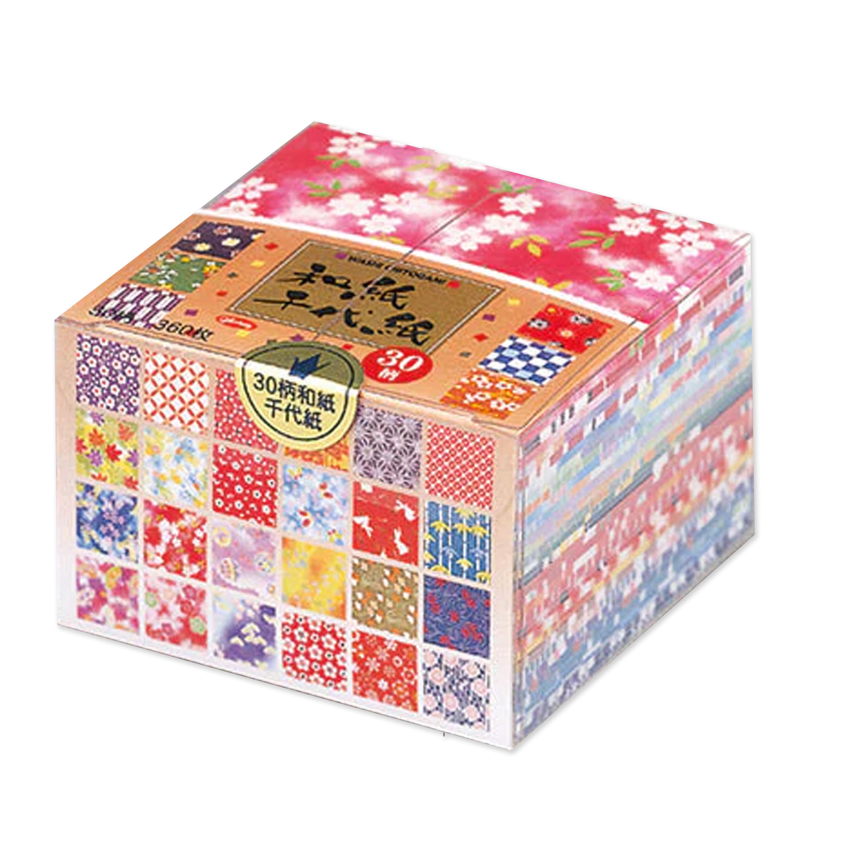 Origami Paper | Washi Chiyogami | 7.5x7.5 cm | 30 Designs | 360 Sheets | Showa Grimm