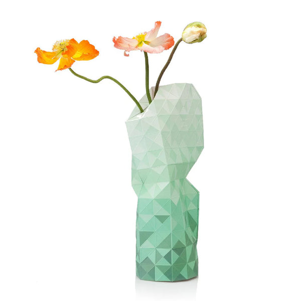 Paper Vase Cover | Large | Green Fade | Tiny Miracles