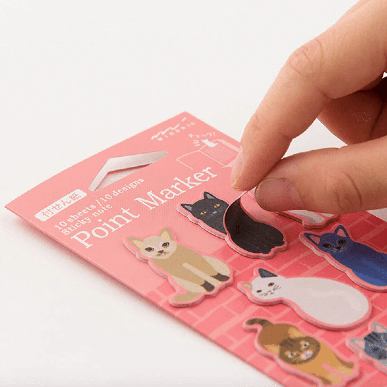 Sticky Notes | Point Marker | Cat | Midori