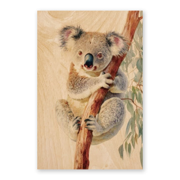 Australiana Postcard | Koala | Woodhi - Kami Paper