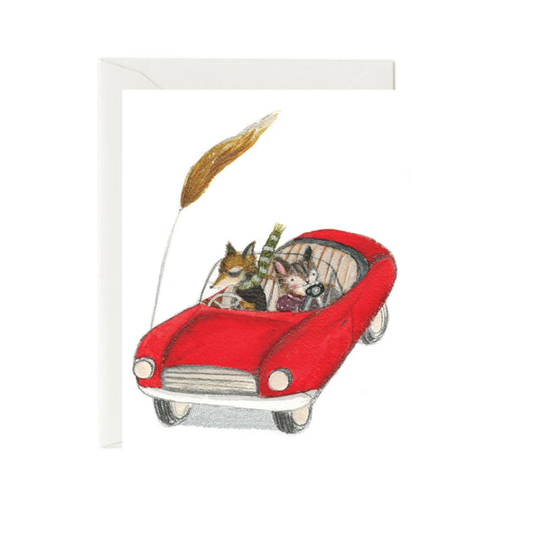 Bon Voyage & Retirement Card | Cruising In A Red Convertible | Nuovo Group