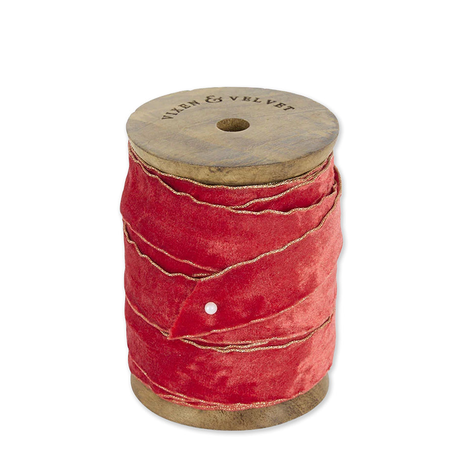 Ribbon | Velvet with Gold Trim | Vixen & Velvet | 2 COLOUR OPTIONS AVAILABLE