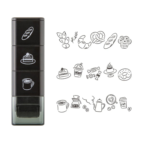 Stamp | Paintable Roller Stamp | Cafe | Midori