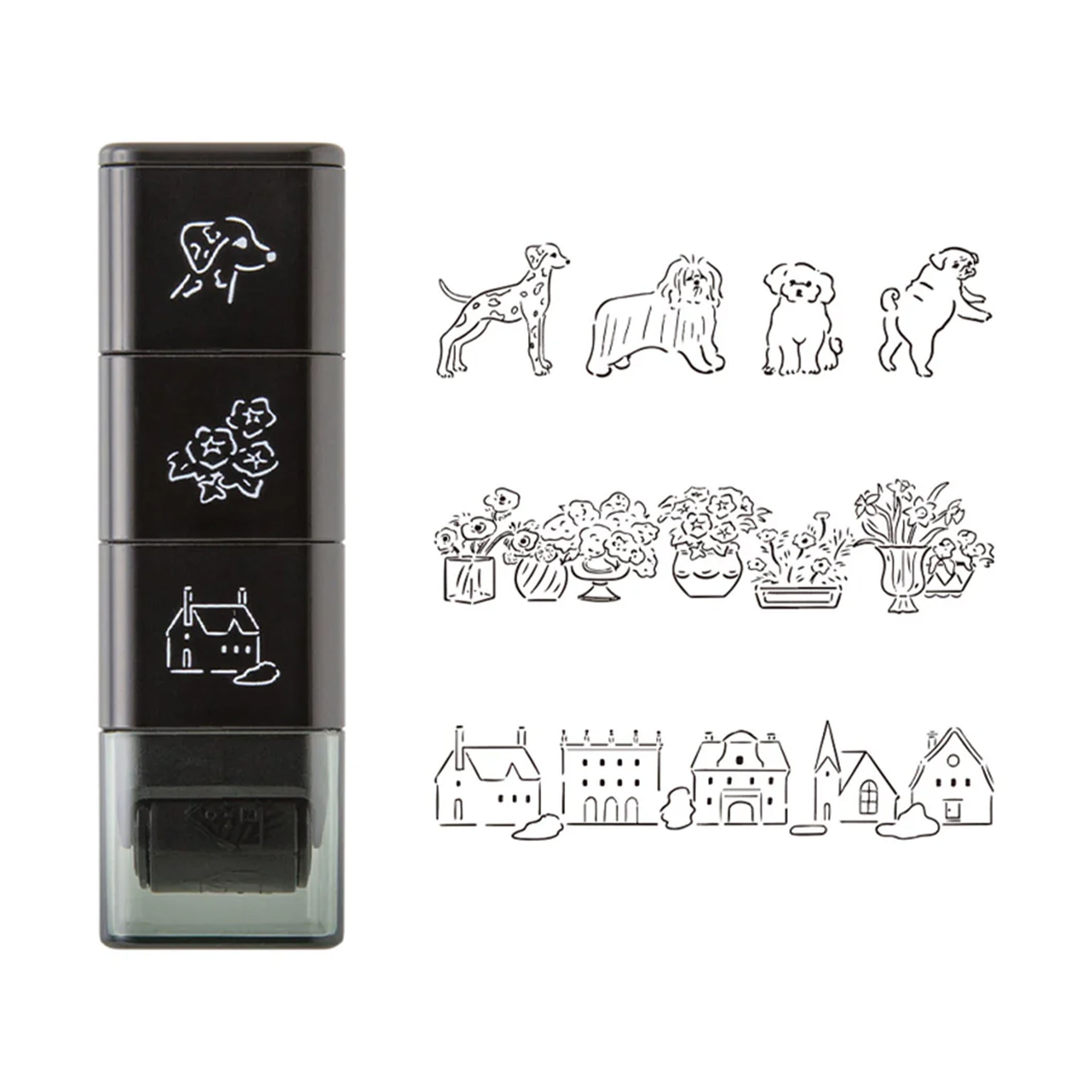 Stamp | Paintable Roller Stamp | Dog | Midori