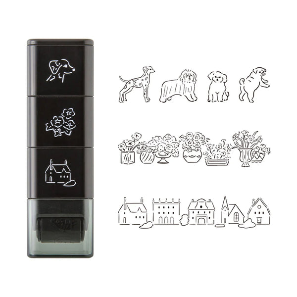 Stamp | Paintable Roller Stamp | Dog | Midori
