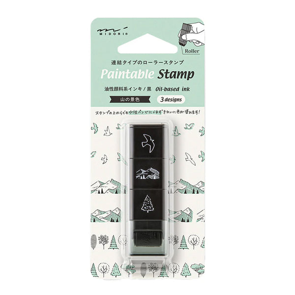 Stamp | Paintable Roller Stamp | Mountain | Midori