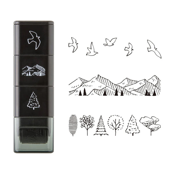 Stamp | Paintable Roller Stamp | Mountain | Midori