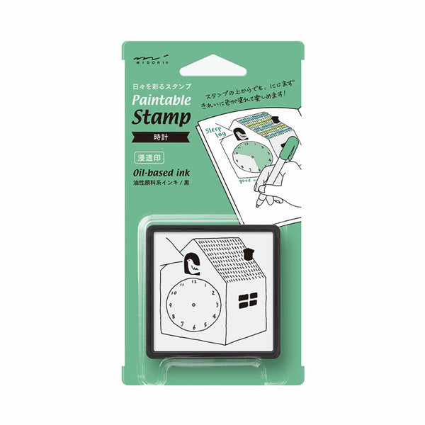 Stamp | Self Inking Stamp | Clock | Midori