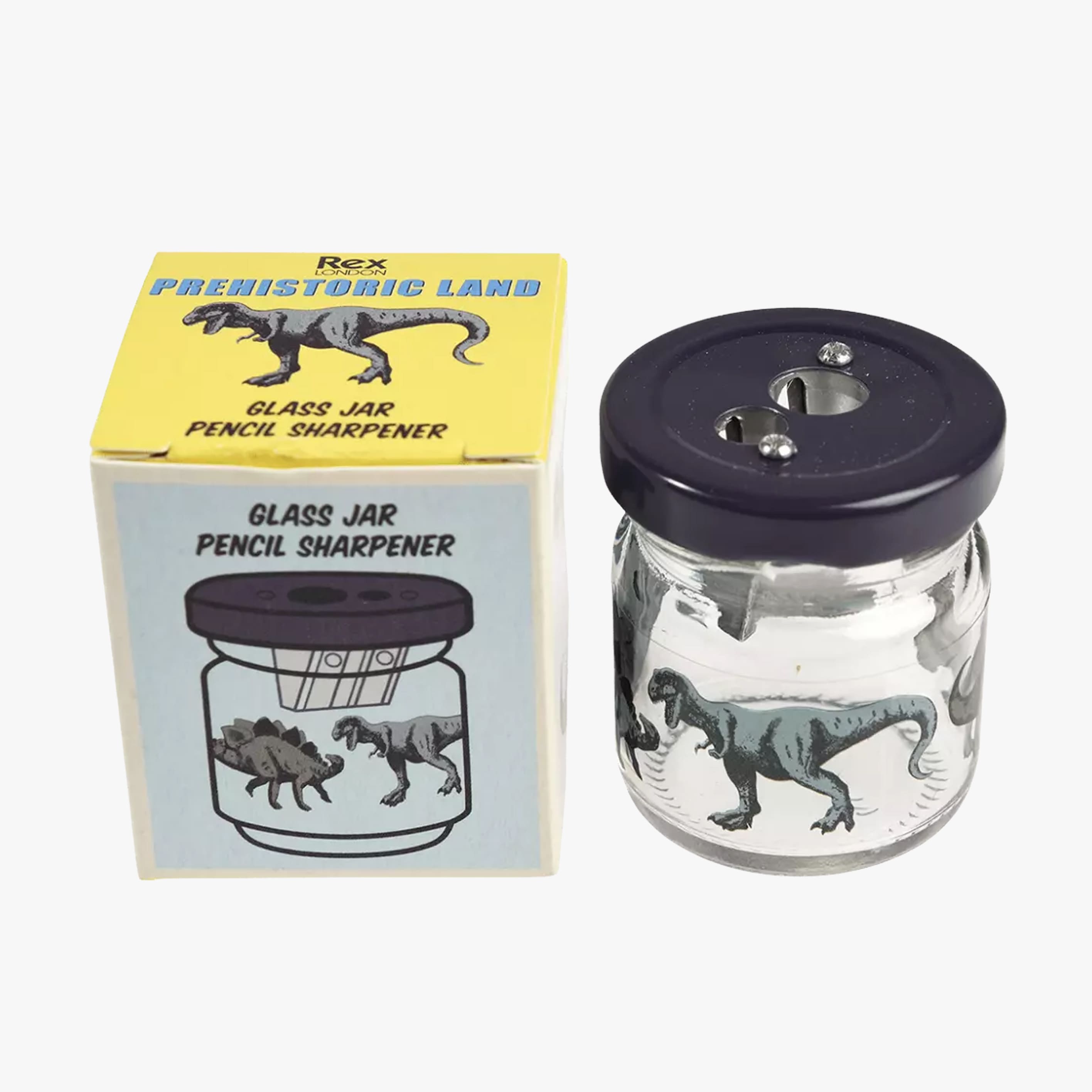 Sharpener | Glass Jar | Dinosaur | Rex London - Kami Paper