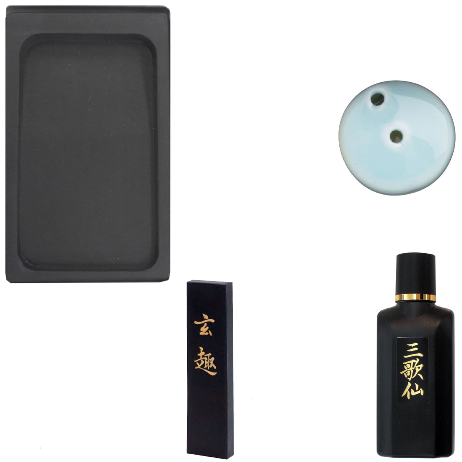 Shodo Set | Calligraphy Set | Echizen Lacquer Rose | Large | Akashiya