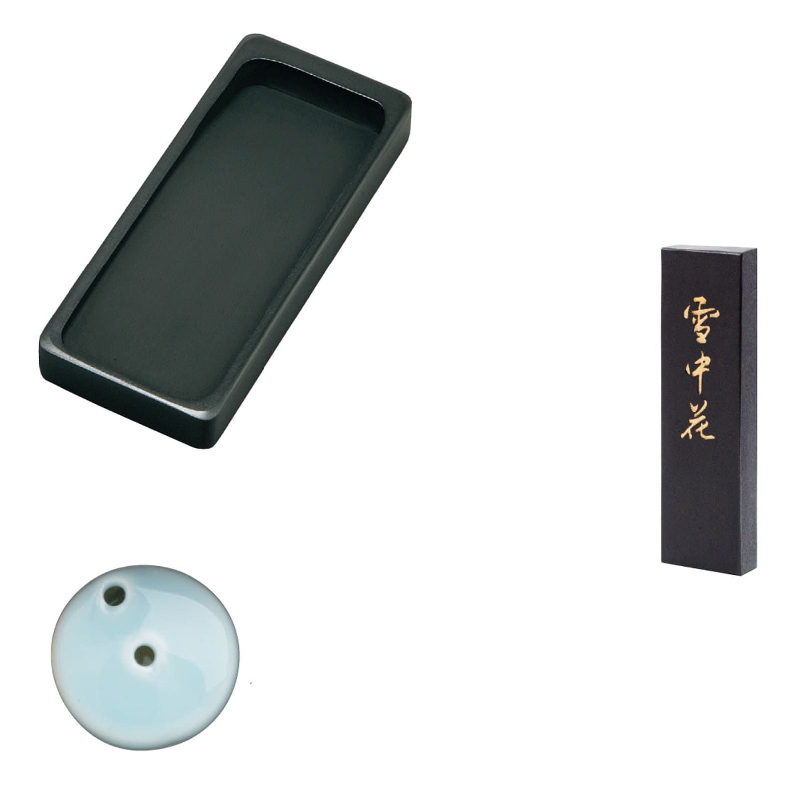 Shodo Set | Calligraphy Set | Echizen Lacquer Rose | Small | Dragonfly | Akashiya