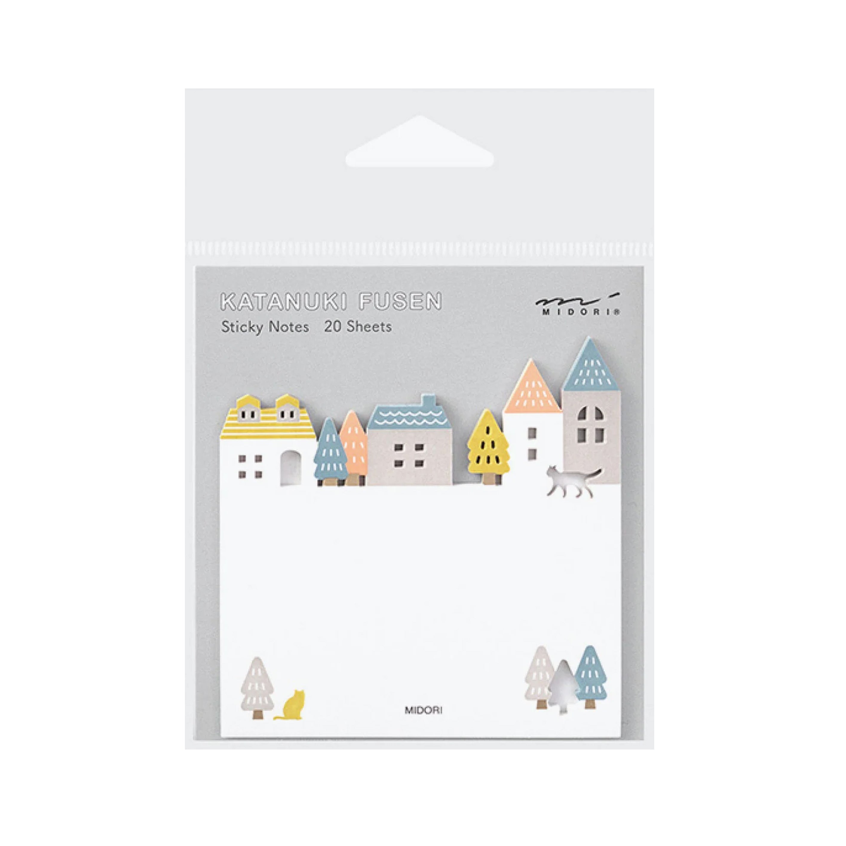 Die Cut Sticky Notes | Town | Midori