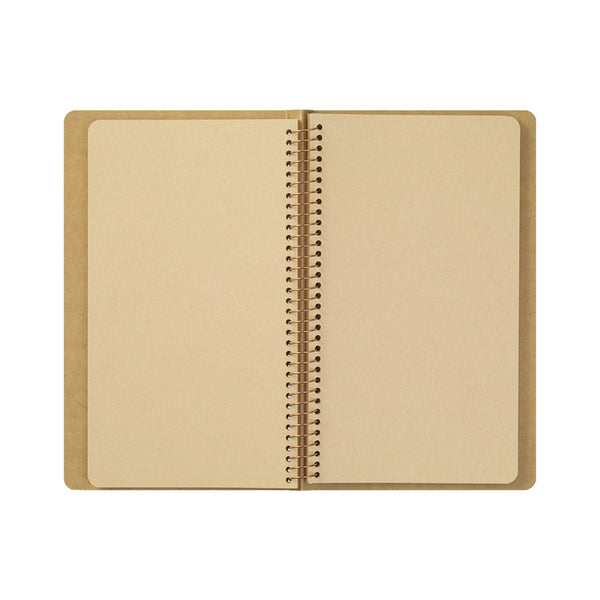 Notebook | Spiral Ring Notebook | DW Kraft Paper | A6 | Traveler's Company